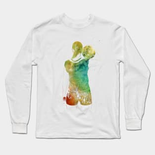 Handball Player Girl Long Sleeve T-Shirt